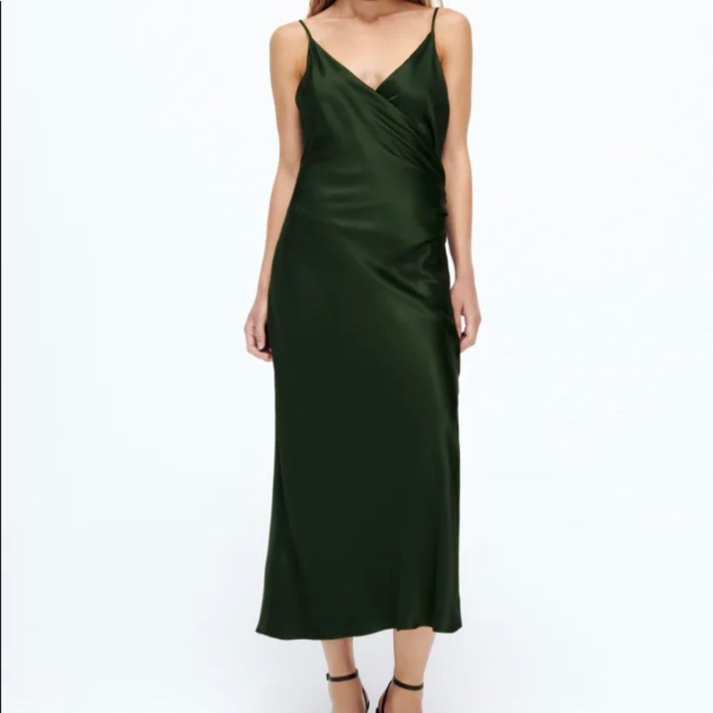 Lingerie Style Draped Dress —NWT 🏷